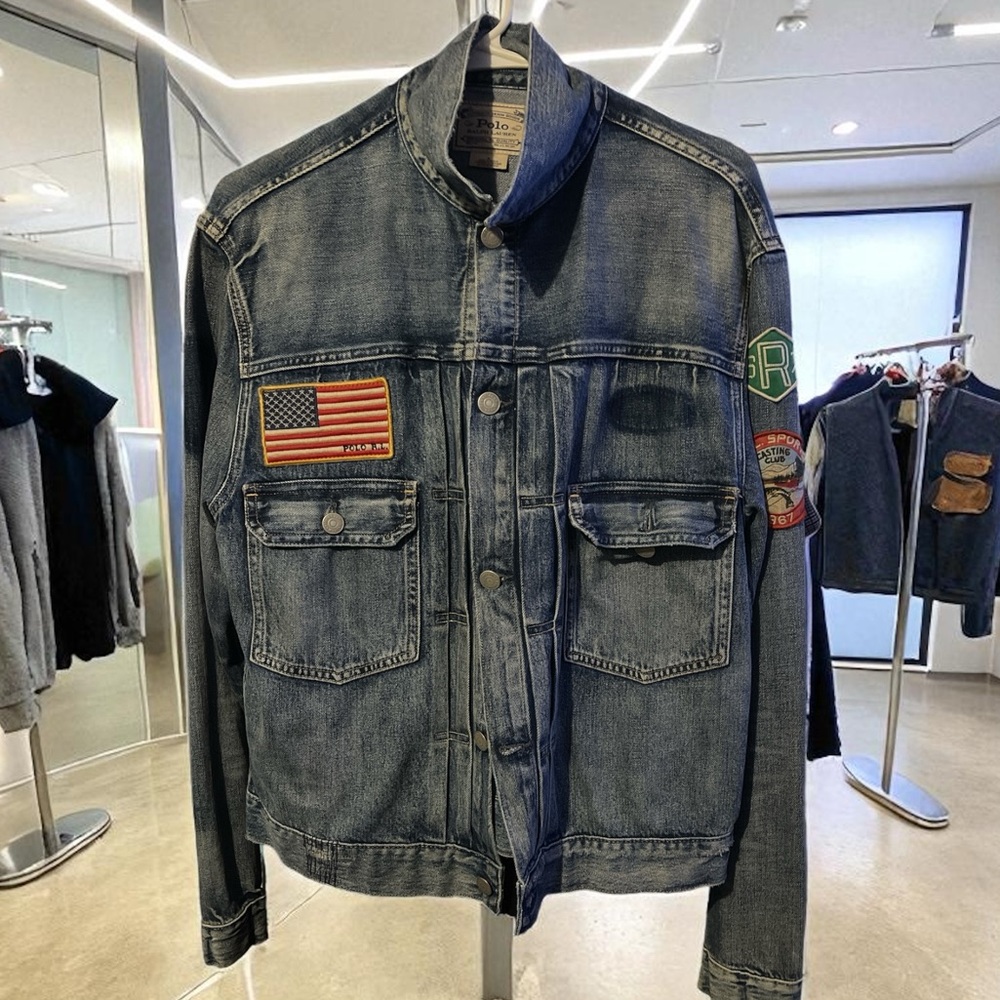 Ralph Lauren  (NWT) Denim Jacket with Patches